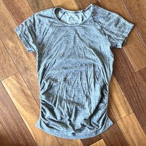 Athleta XS short sleeve gray top